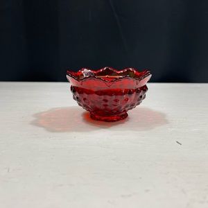 Vintage Red Hobnail Fenton Fairy Lamp BOTTOM ONLY